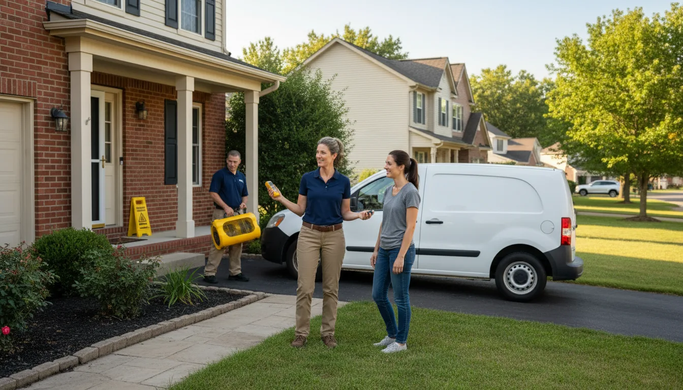 Water restoration image for Water Damage & Restoration Services in West Farmington, OH